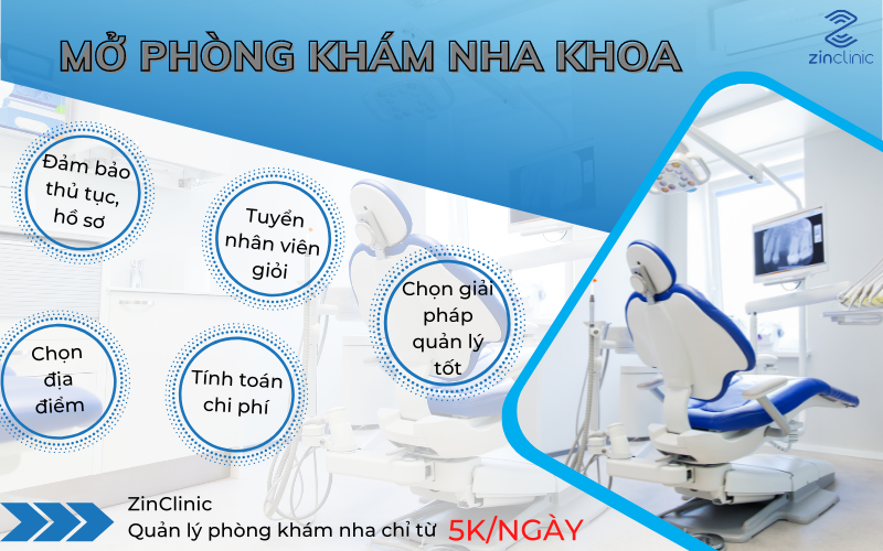 Những điều cần chuẩn bị khi mở phòng khám nha khoa
