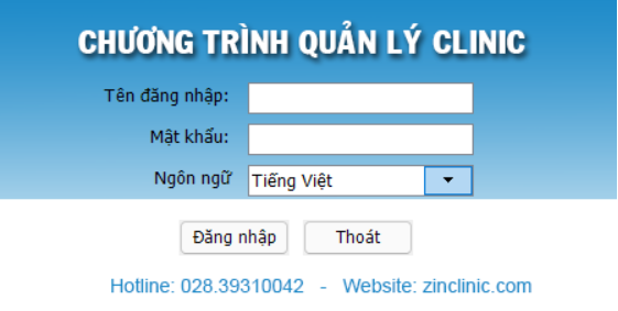 Chương trình quản trị dành cho quản lý, chủ phòng khám